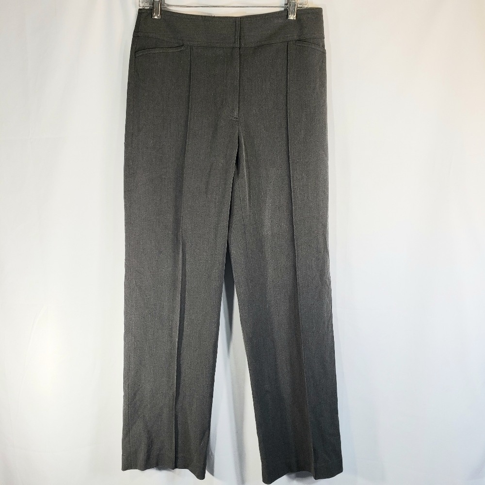Apt 9 Grey Stitched Crease Dress Pants Slacks Size 8